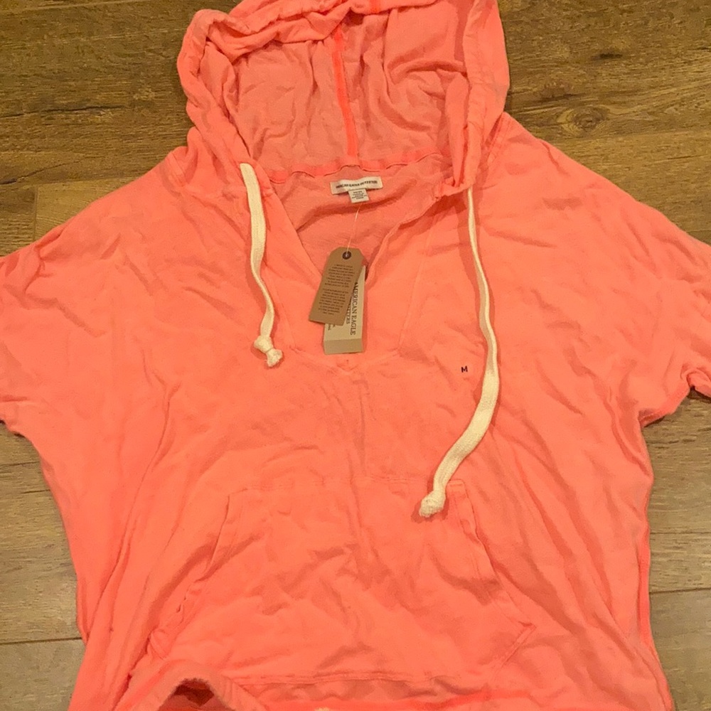 pink hoodie